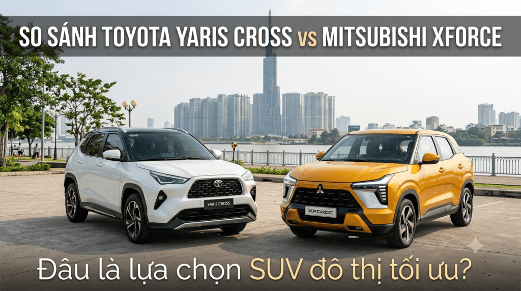 So sánh Toyota Yaris Cross, Mitsubishi Xforce, Hyundai Creta và Kia Seltos